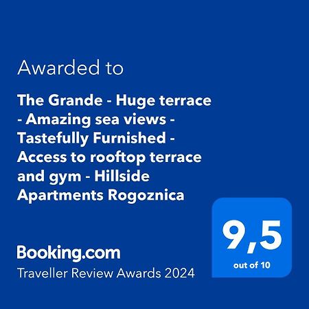 The Grande - Huge Terrace - Amazing Sea Views - Tastefully Furnished - Access To Rooftop Terrace And Gym - Hillside Apartments Rogoznica Rogoznica  Esterno foto