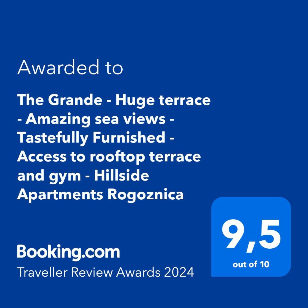 The Grande - Huge Terrace - Amazing Sea Views - Tastefully Furnished - Access To Rooftop Terrace And Gym - Hillside Apartments Rogoznica Rogoznica  Esterno foto